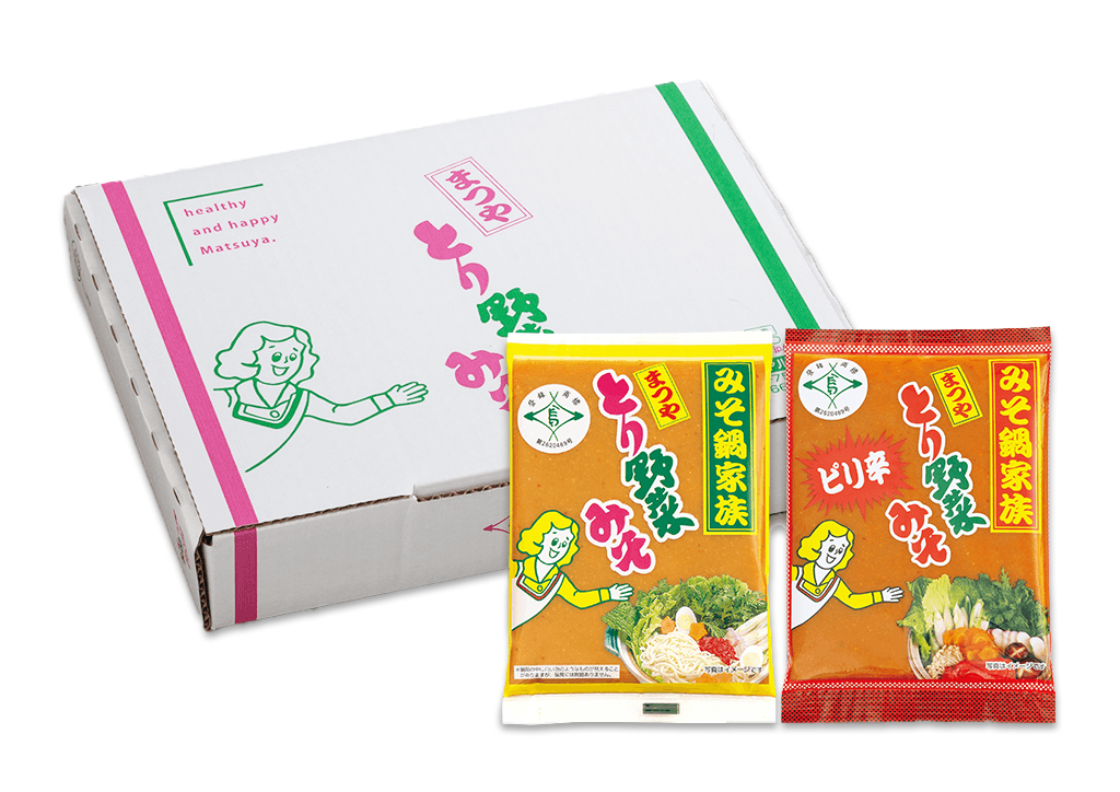 「とり野菜みそ・ピリ辛とり野菜みそ詰合せ（白箱）