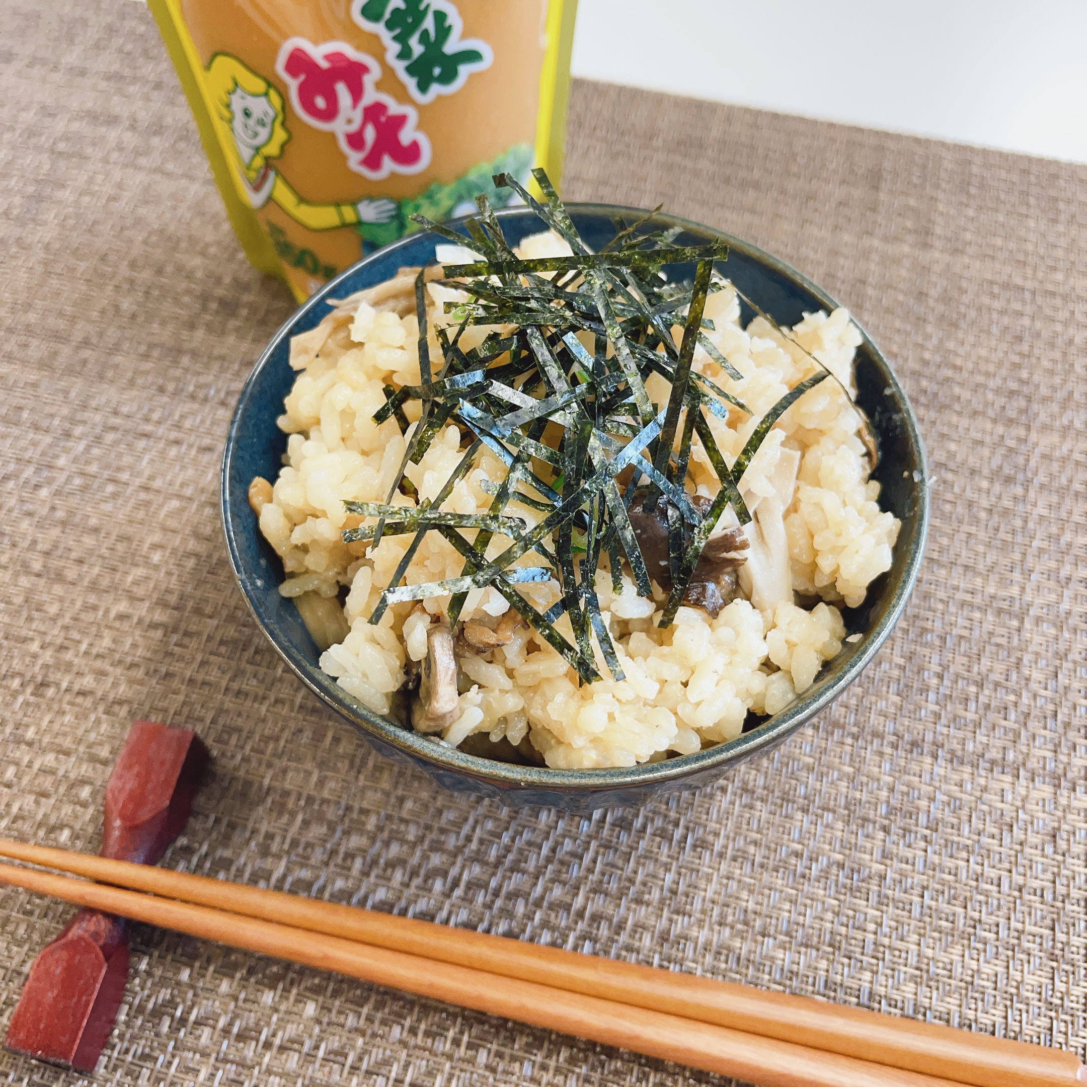 ひじきとツナのみそ炊き込みご飯